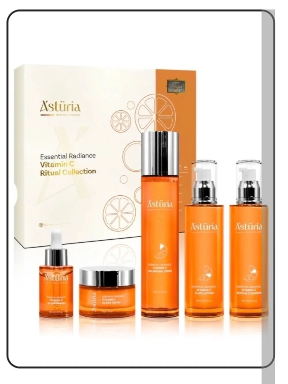 Essential Radiance Vitamin C Ritual Collection - White & Orange